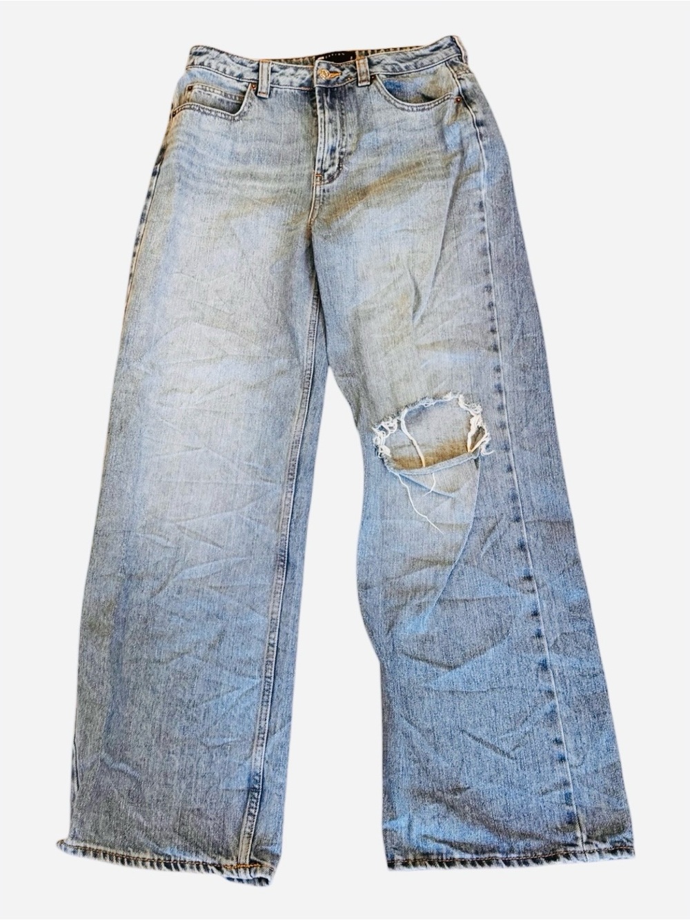ASOS Ripped Jeans Denim Relaxed Fit High Waisted 28 6